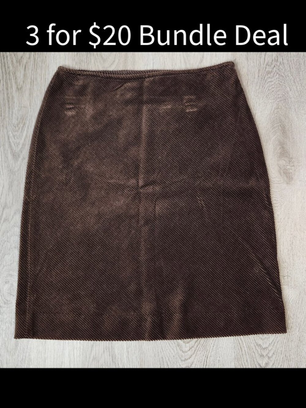 🚨 Corduroy Skirt Size 4 Chocolate Brown Y2K Academia